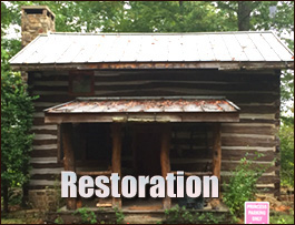 Historic Log Cabin Restoration  Whittier, North Carolina